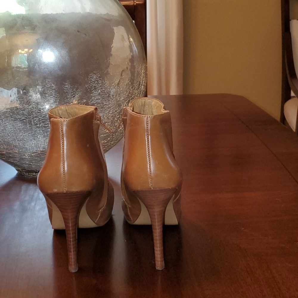 Ankle Boots, Cognac Color - image 3